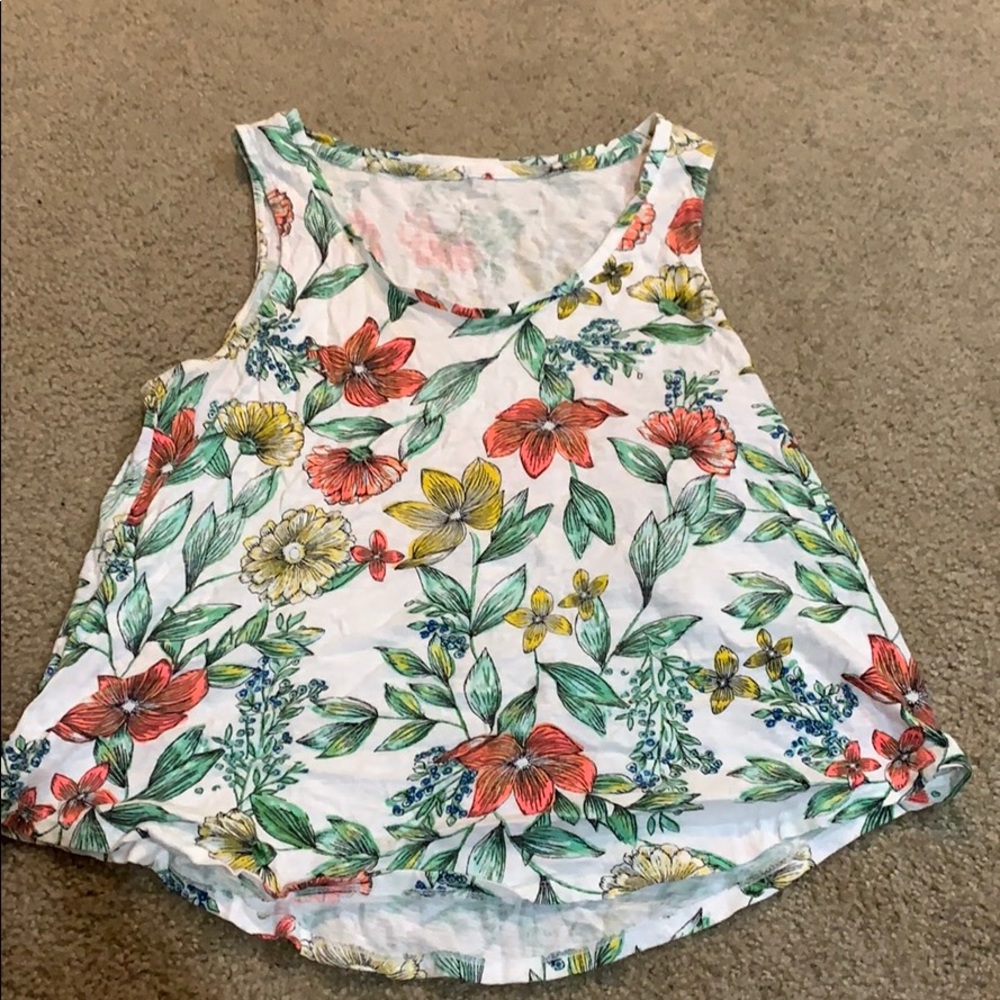 Floral tank top